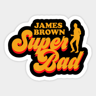 Brown Color Super Bad Sticker